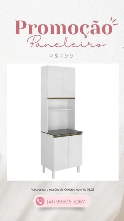 Promoção Paneleiro Branco - 06/03  