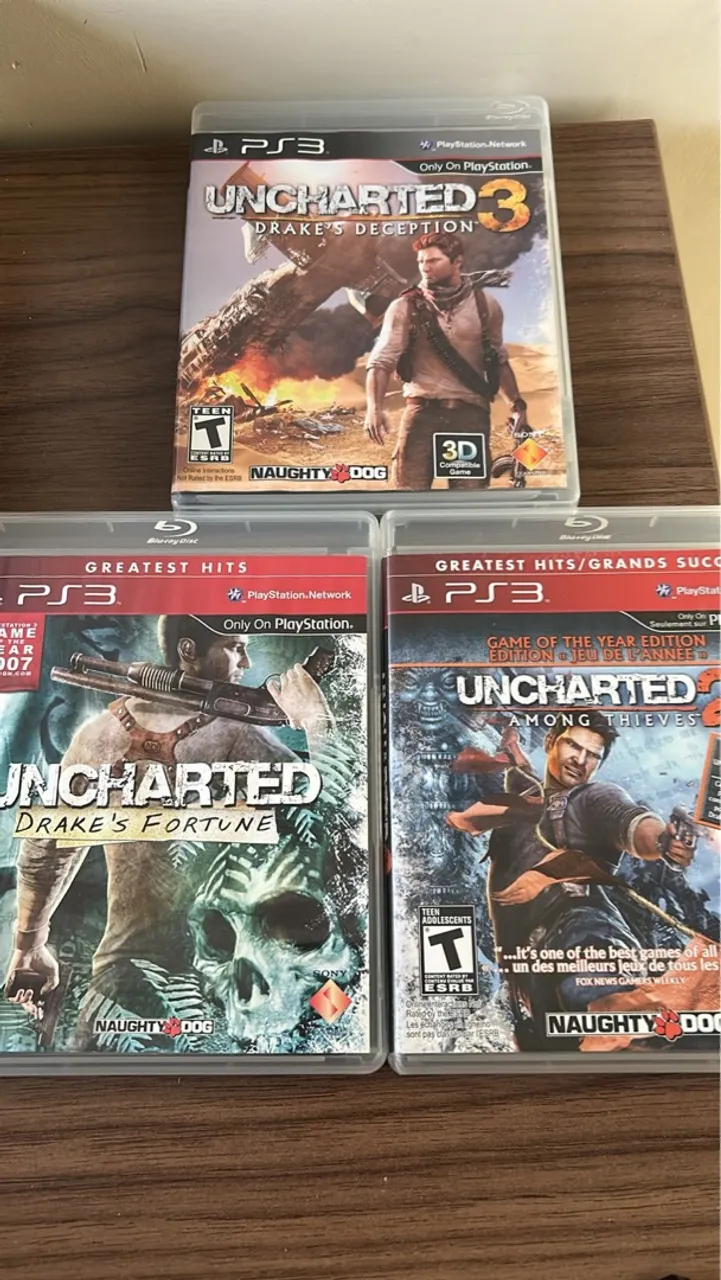 Coleção uncharted ps3