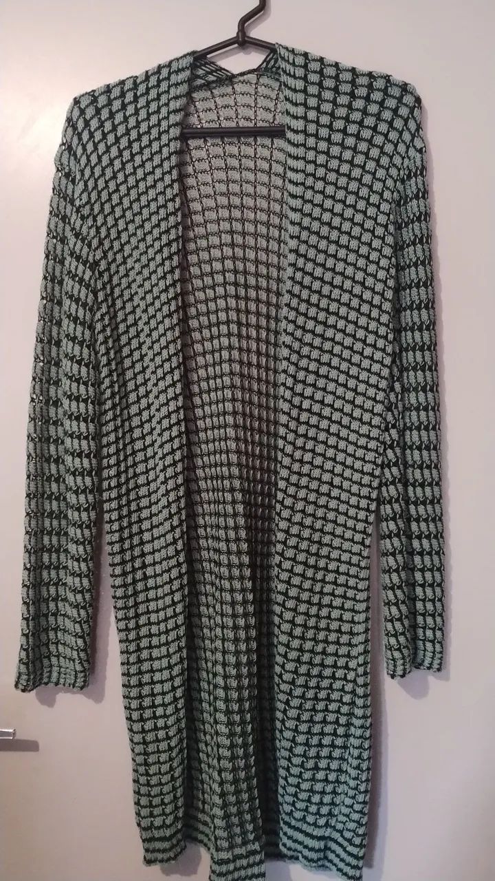 Cardigan longo vermelho - Foto 3