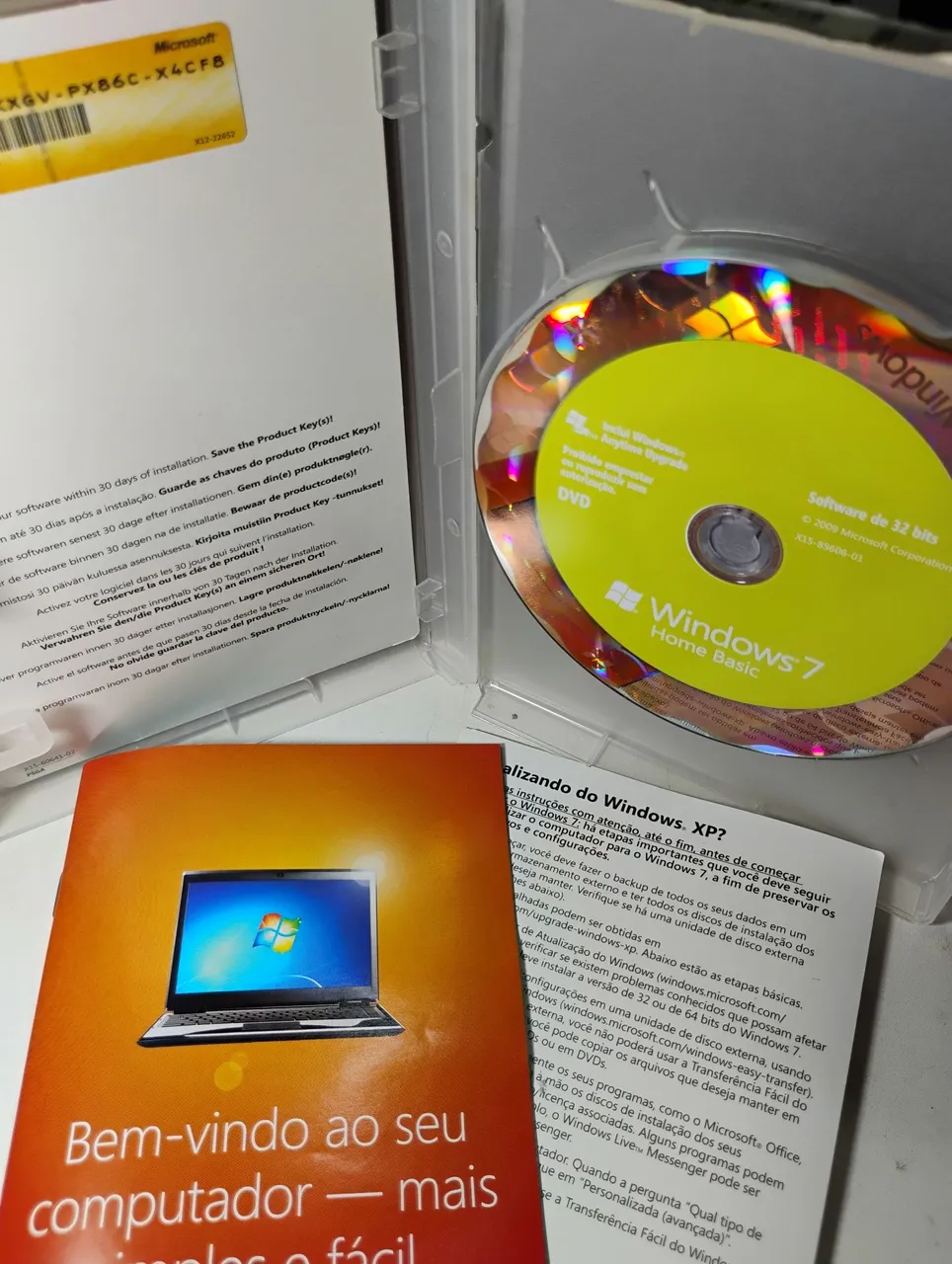 Windows 7 Home Basic. Box completo.