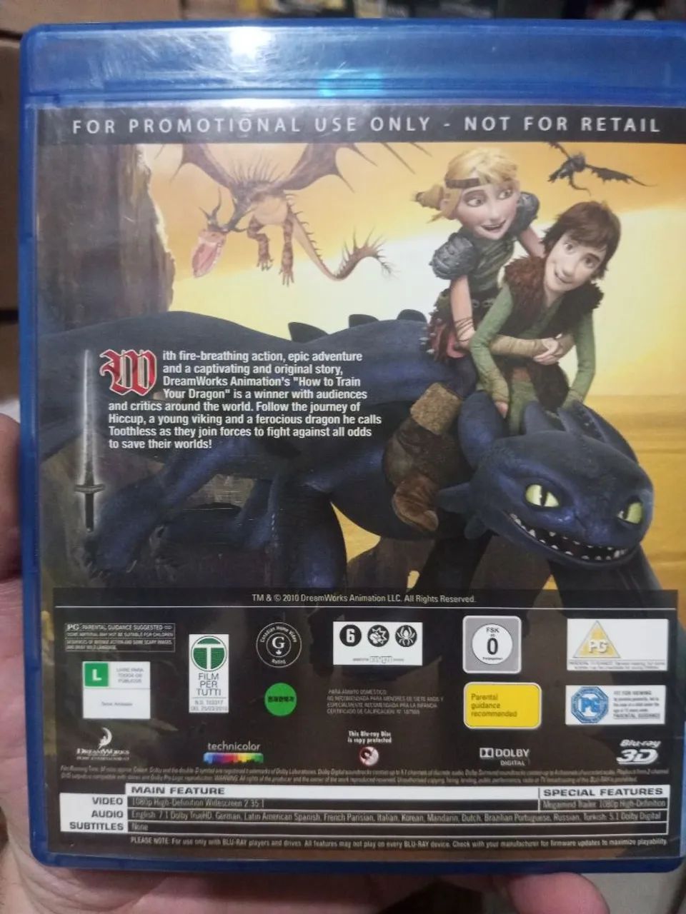 Blu Ray como treinar seu dragão 3D importado DreamWorks  - Foto 3