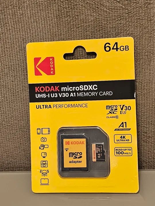 Cartão de Memória Kodak micro SDXC 64GB