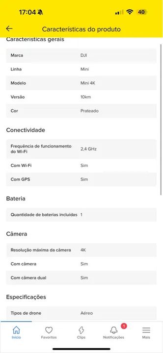 Drone DJI Mini 2 - Novo - Foto 3