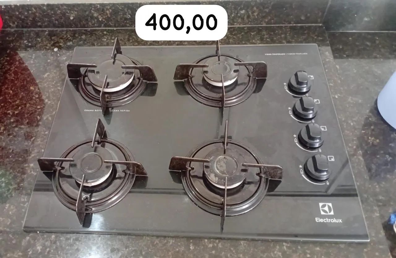 Vendo Cooktop 4 Bocas Electrolux Automático Preto