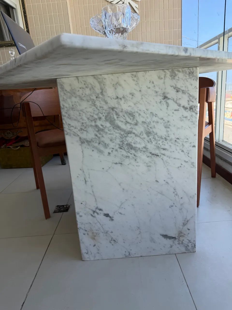 Mesa mármore Carrara luxo 1 X 1 - Foto 4