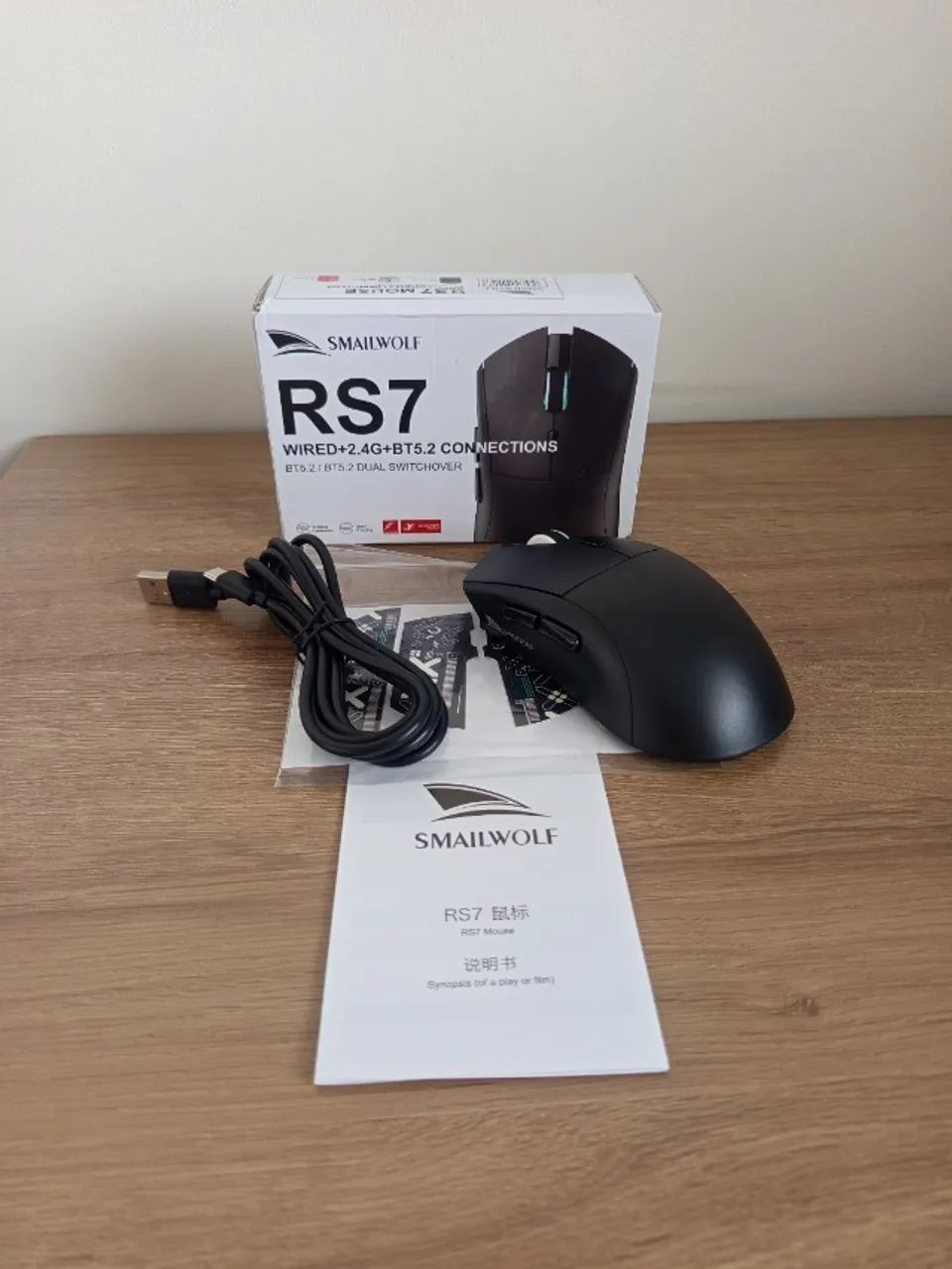 Mouse Gamer Smailwolf RS7 Branco ( Lacrado ) - Foto 2