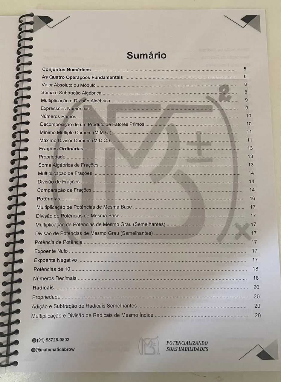 Caderno de exercícios de Matemática  - Foto 3