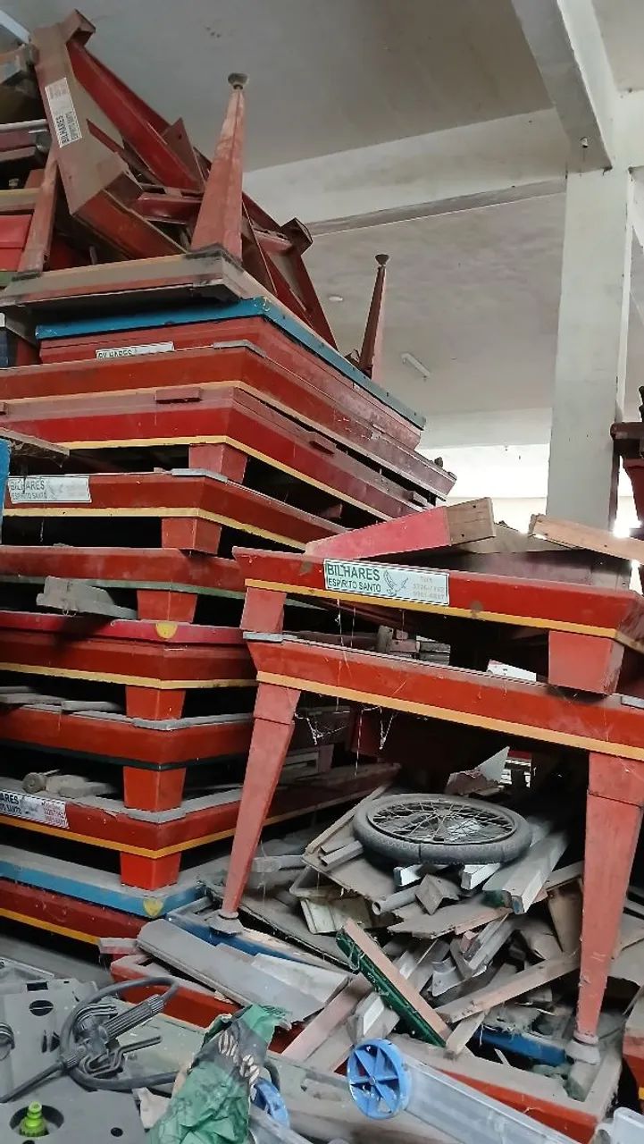 MESAS DE SINUCA DE FERRO USADAS PARA LOCADOR