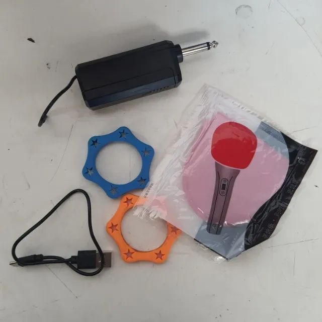 Kit com 2 Microfones Sem Fio Leson com Receptor e Acessórios - E036834 - Foto 2