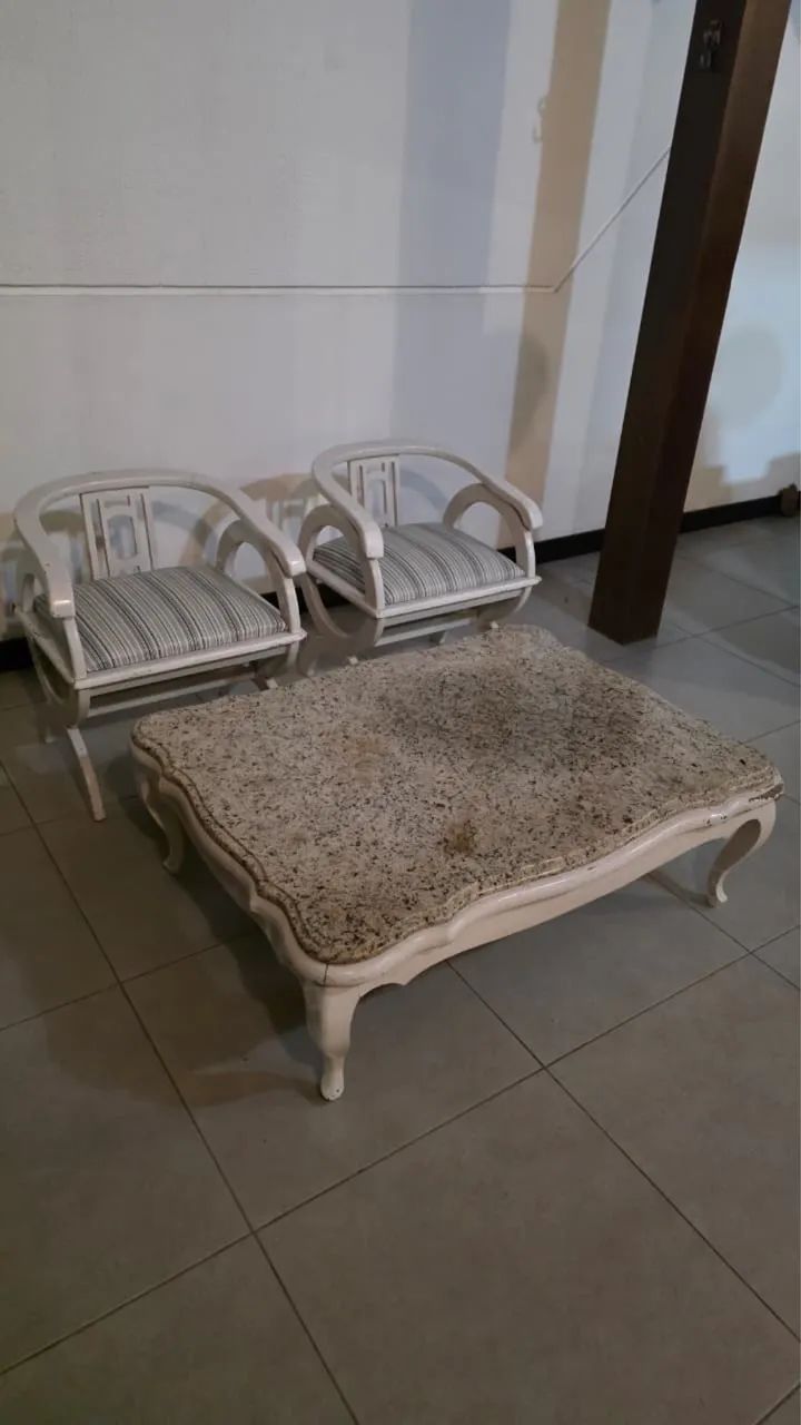 Conjunto de centro de sala ou varanda
