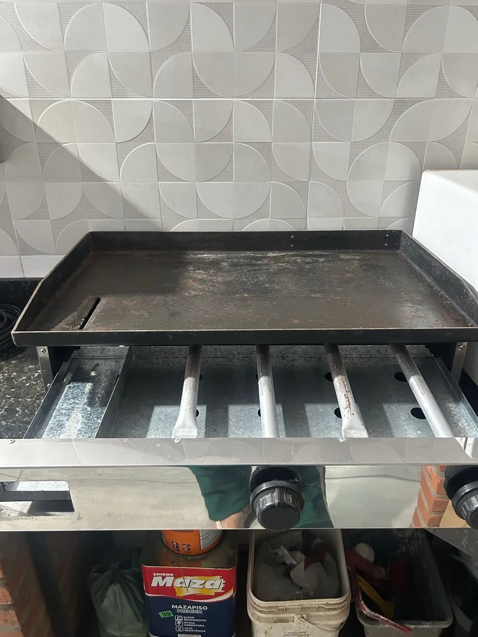 Chapa para lanche a gás 