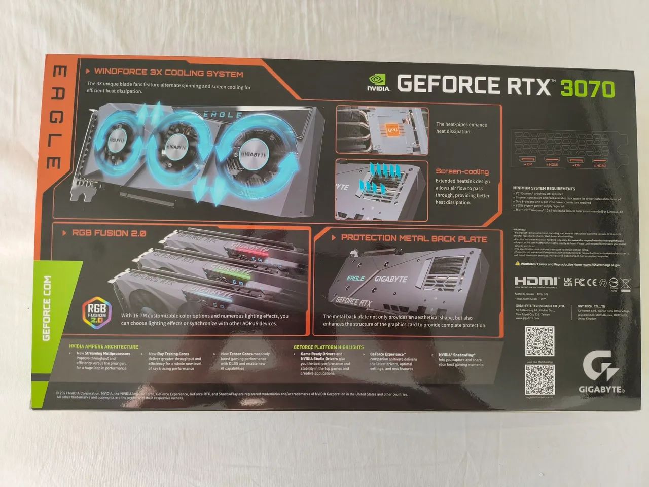 Placa de vídeo Nvidia RTX 3070 OC Gigabyte Eagle - Foto 4