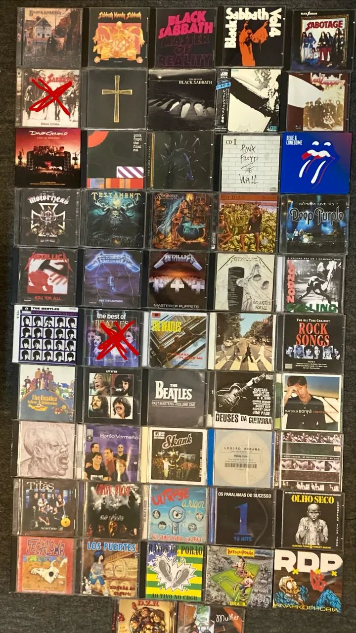 CD Lot - 60 Various Titles - Rock