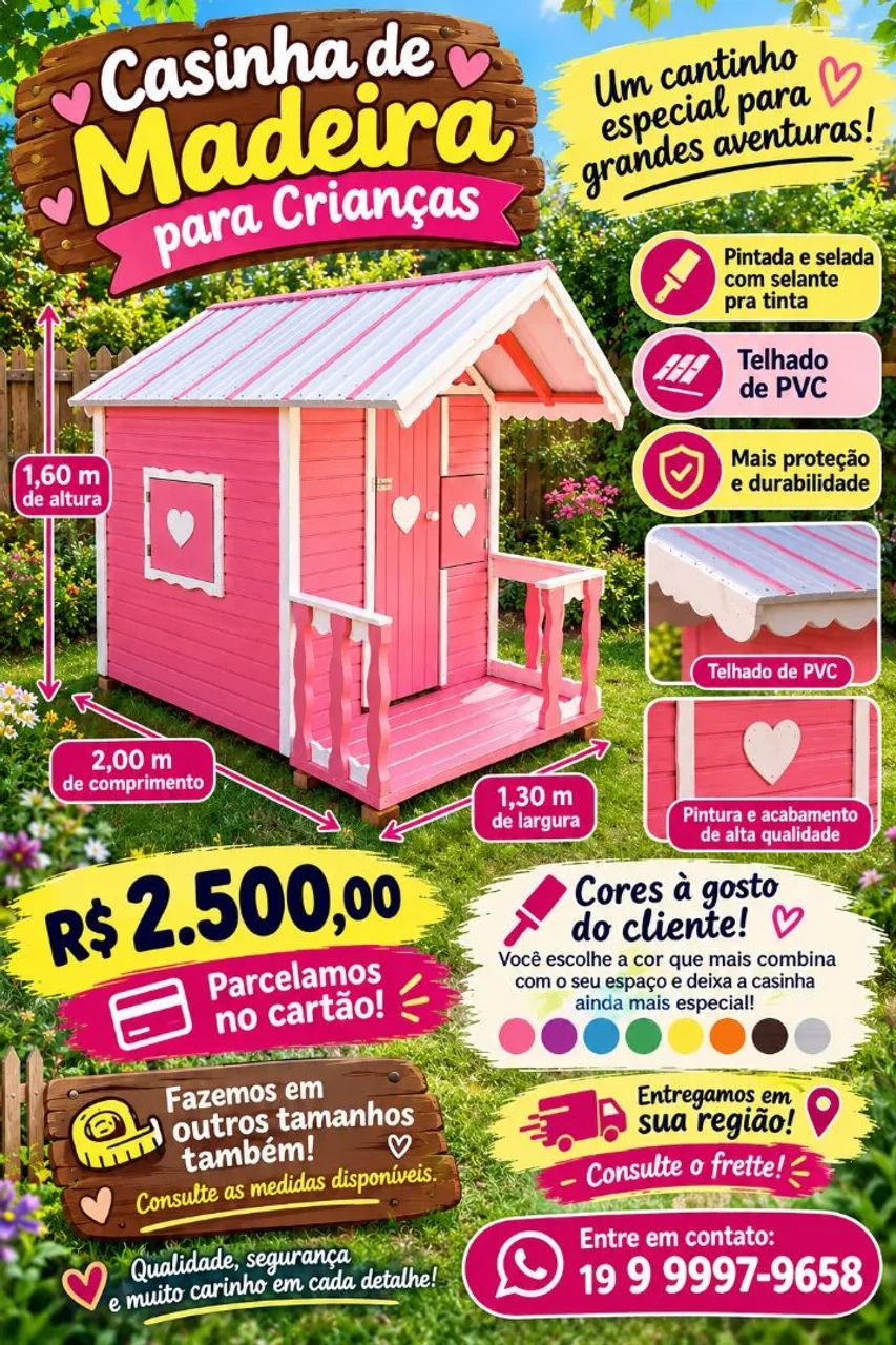 Casinha de Boneca para Crianças Meninos e Meninas