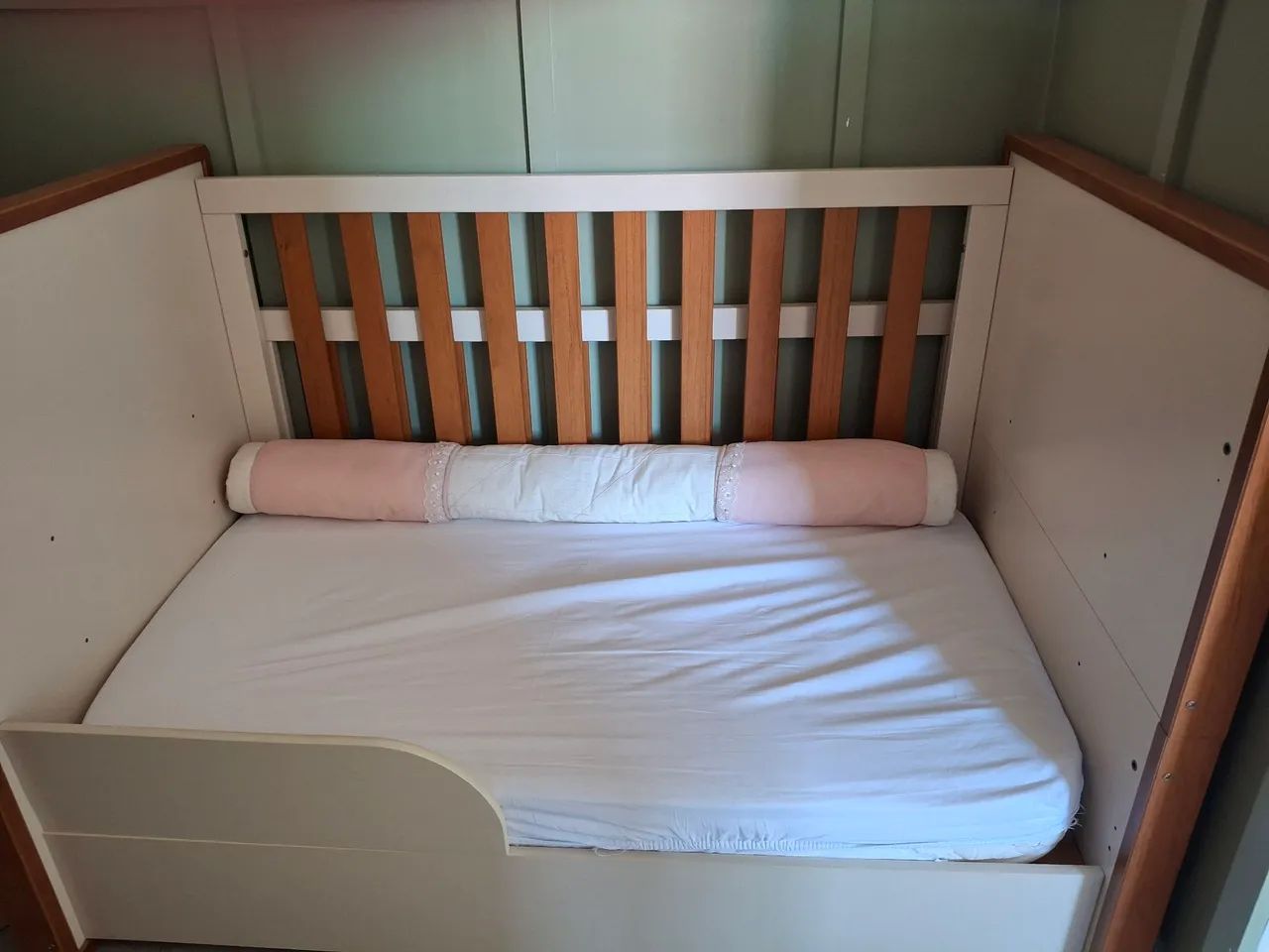 Berço mini cama com colchão nunca usado - Foto 2