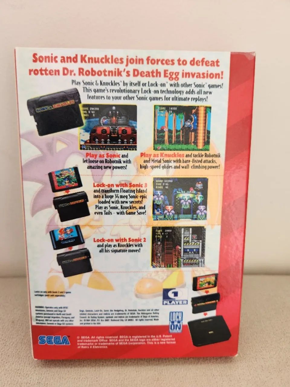 Cartucho Mega Drive Sonic & Knuckles - Foto 3