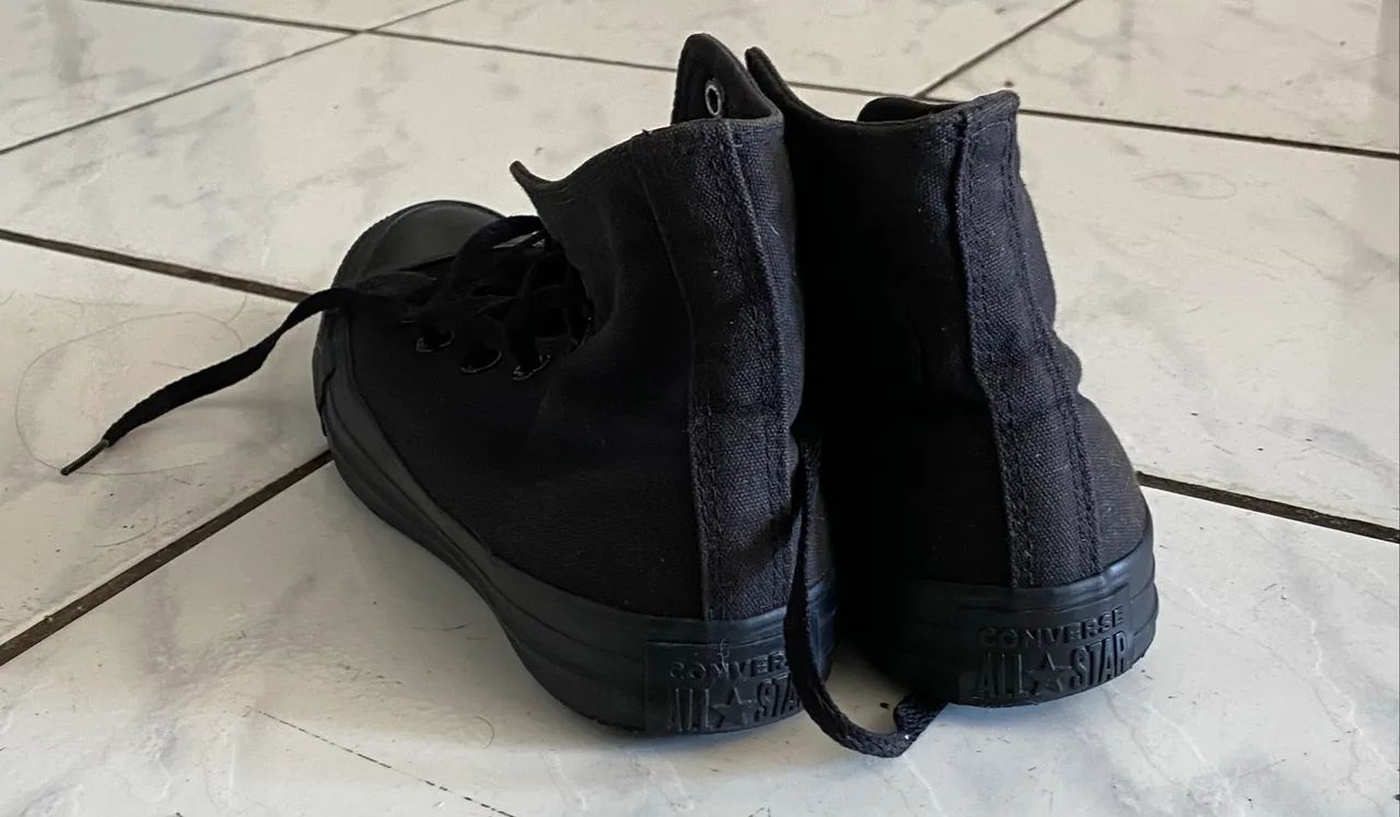 Vendo all star cano alto preto - Foto 2