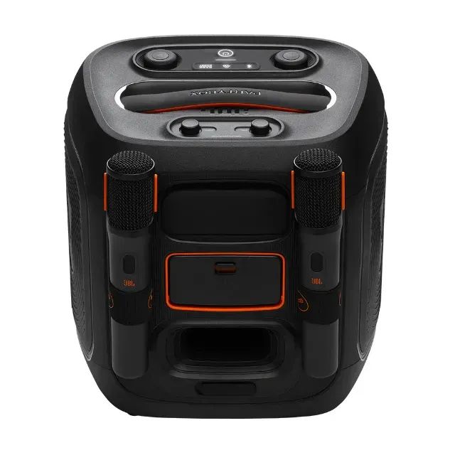 Caixa de Som Bluetooth Partybox Encore 2 Preta com Microfone, à Prova de Respingos IPX4 - Foto 4