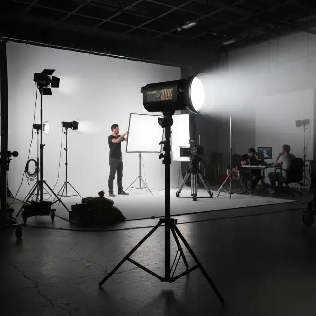 Kit 01 Iluminador Video Led 1000 Atek 127/220v Branco-frio e 01 Tripé Mini Black