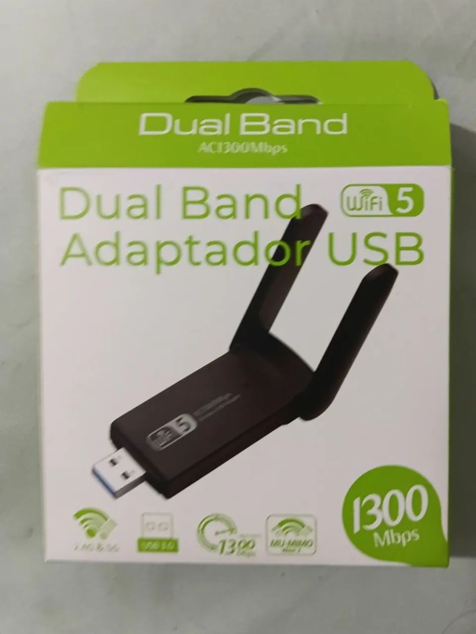 Adaptador Wi-Fi 5 até 300mbps
