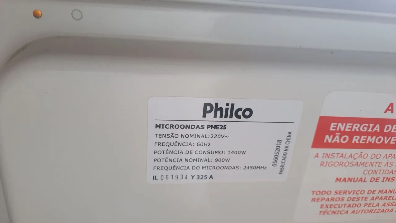 Microondas philco 25litros defeito  - Foto 5