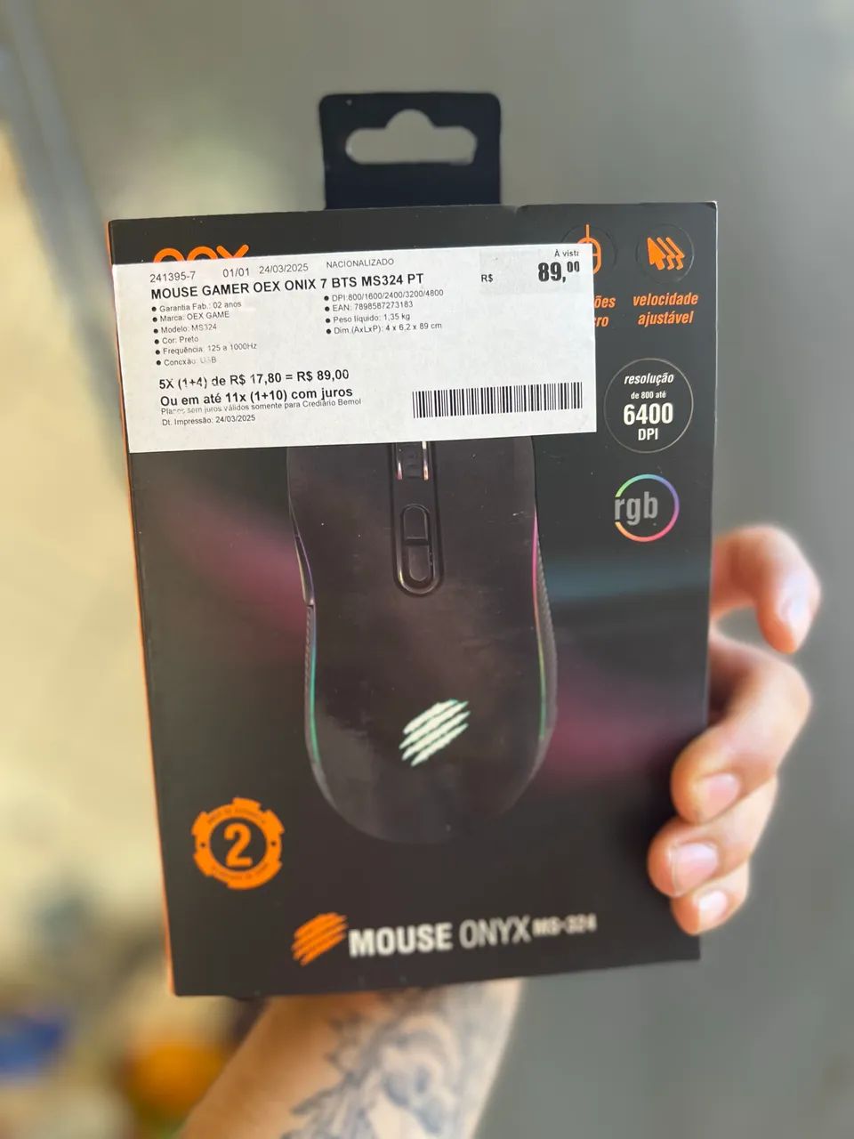 Mouse gamer rgb