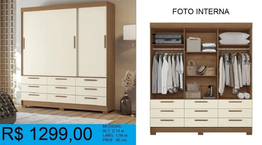 Roupeiro novidade -compre hoje e receba em até 72 horas - Foto 2