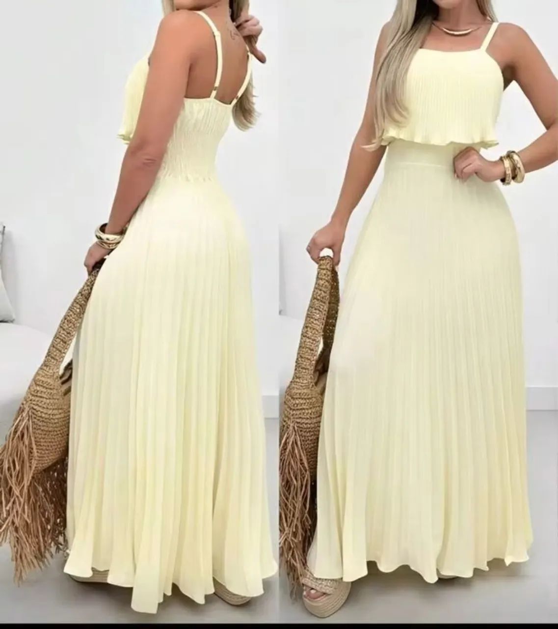 Vestido longo amarelo  - Foto 2