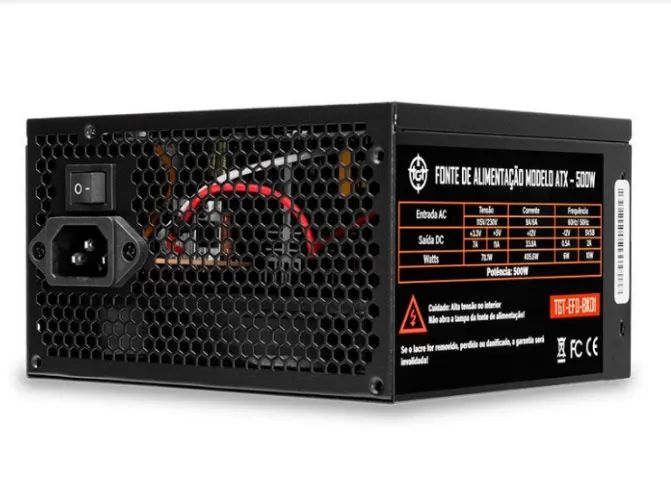 Fonte TGT 500W Real para PC Gamer - Nova - Foto 4