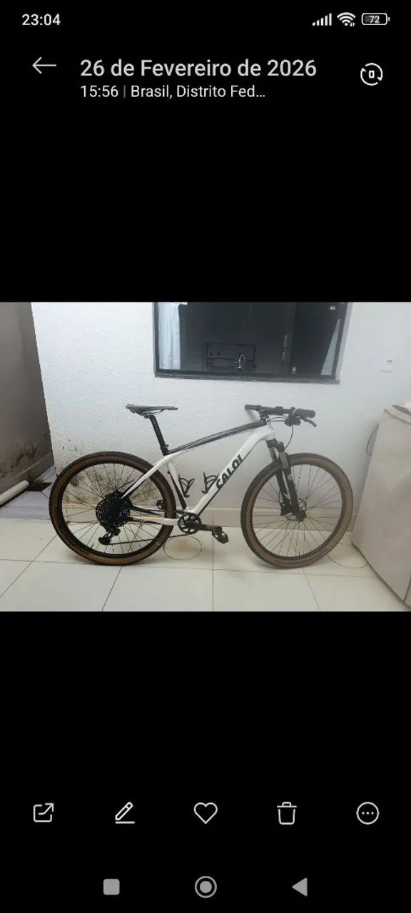 Bicicleta Caloi MTB Full carbono 