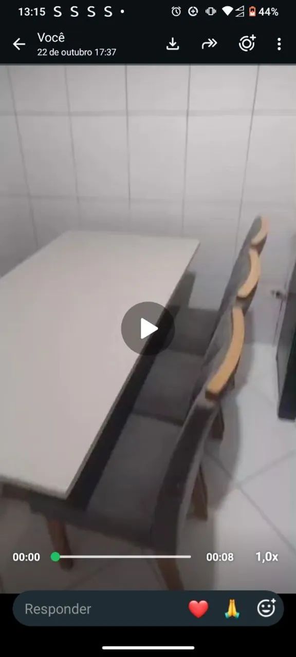 Mesa de 6 cadeiras bem conservada  - Foto 2