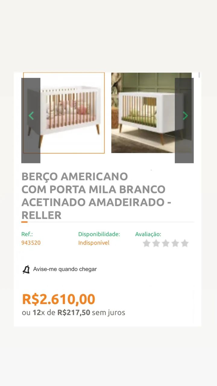 PRA SAIR HOJE! Berço cama 0 à 6 anos