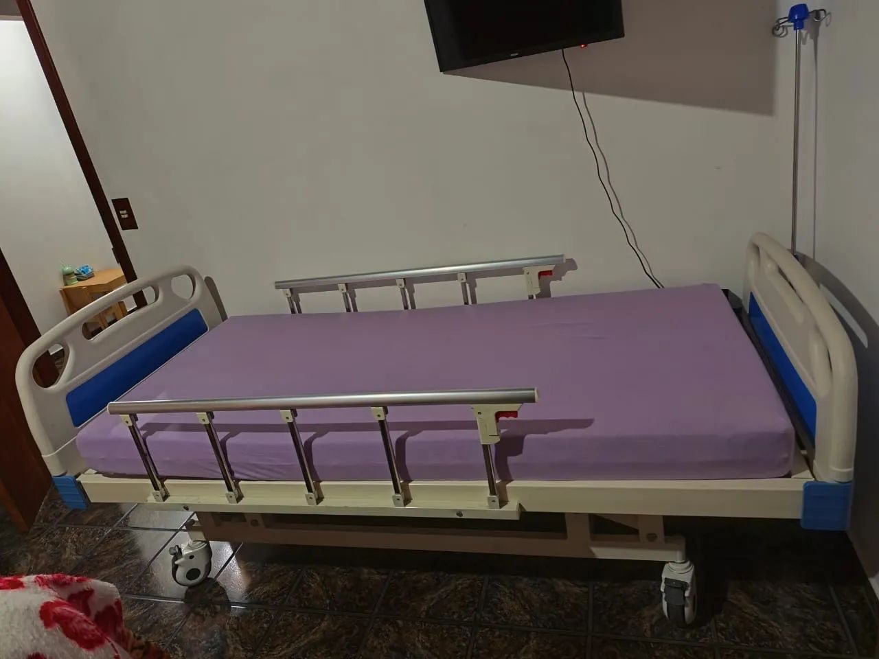 Cama hospitalar com colchão 