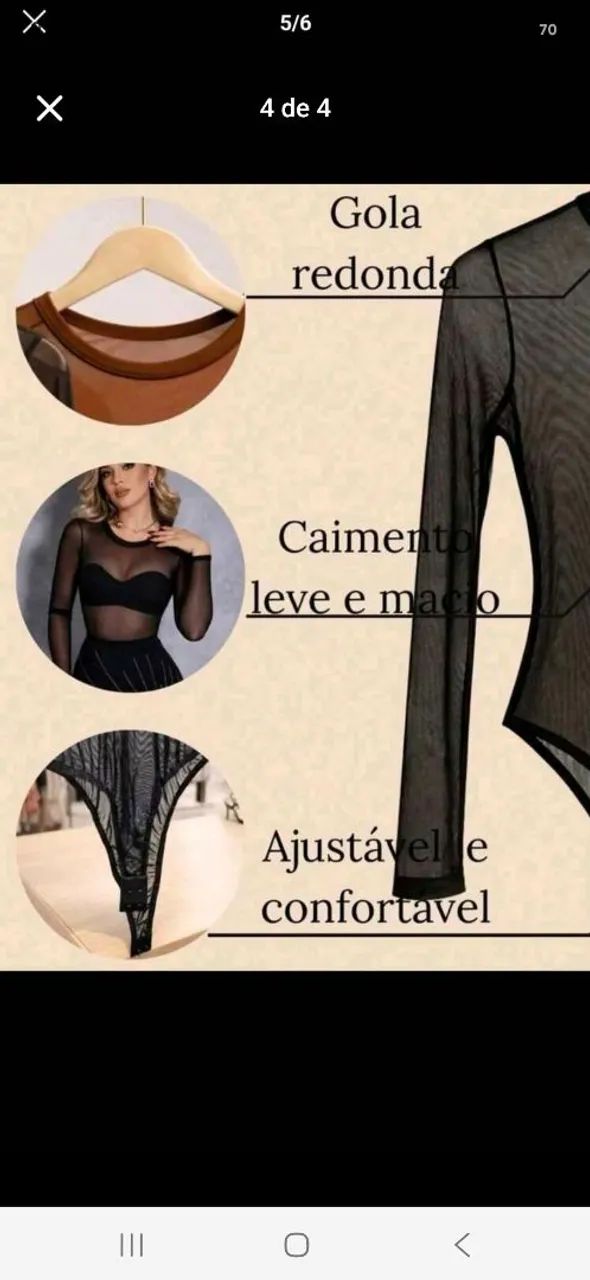 Body transparente  - Foto 4