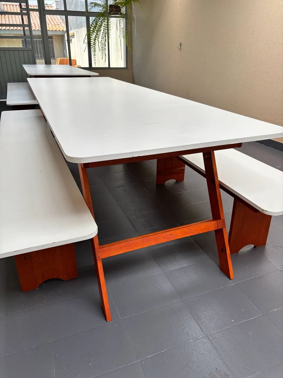 Mesa com bancos  - Foto 3