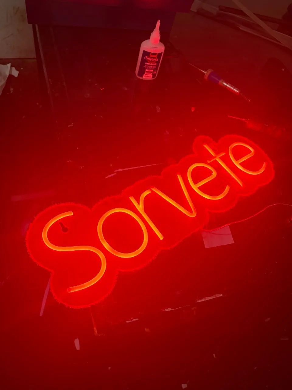 Letreiro sorvete em led neon - Foto 4