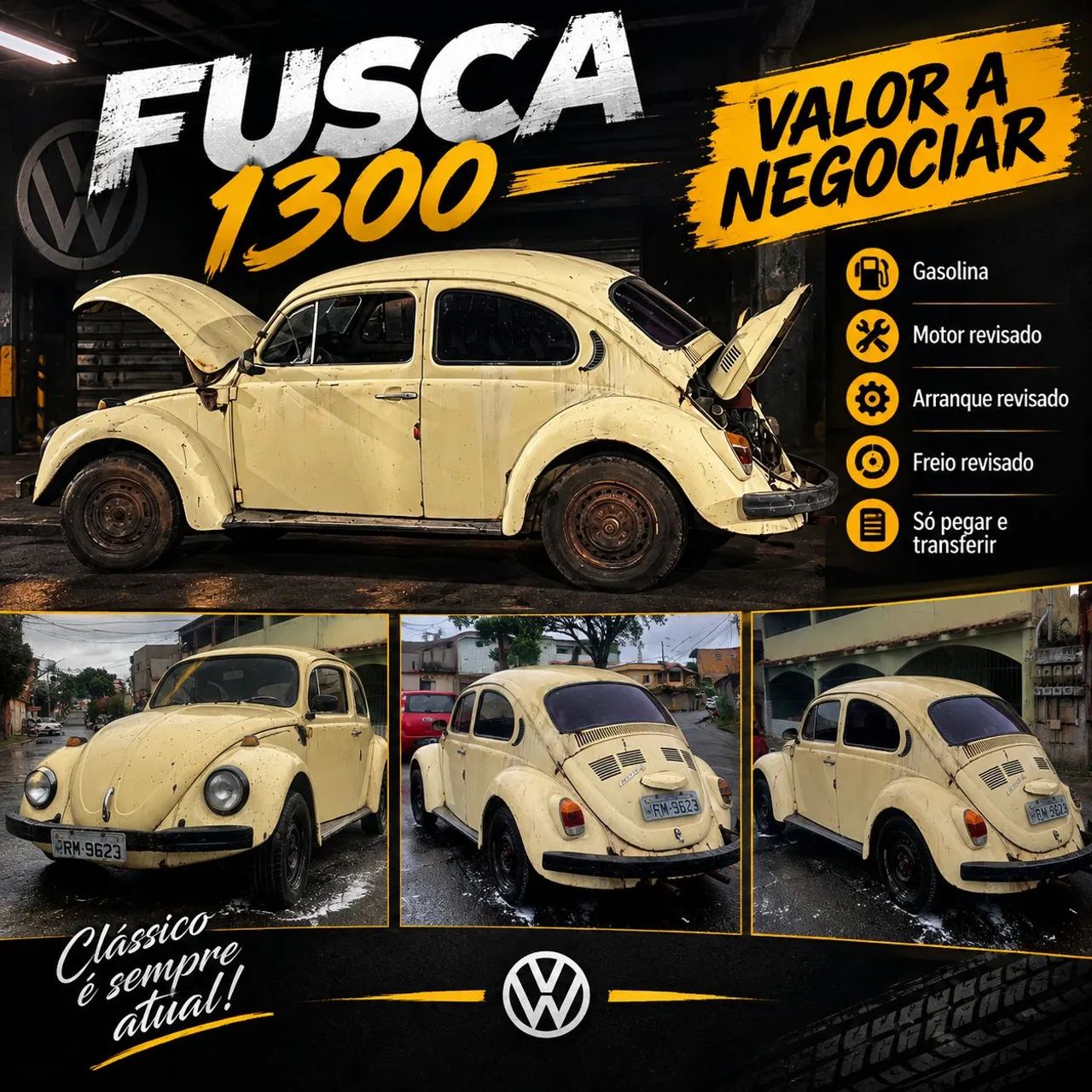 Volkswagen Fusca 1300 1983