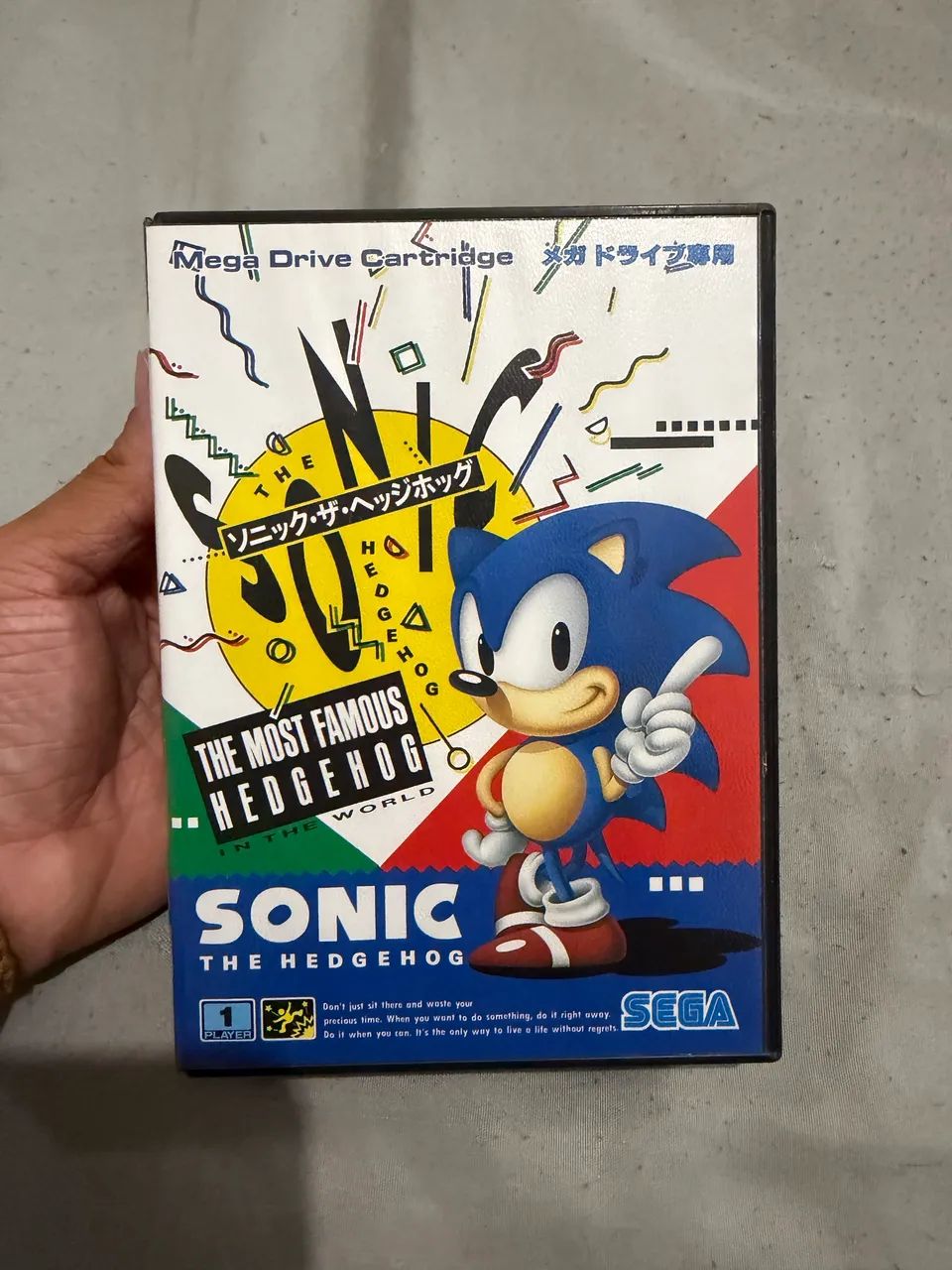 Sonic Hedgehog Mega Drive Jap Completo