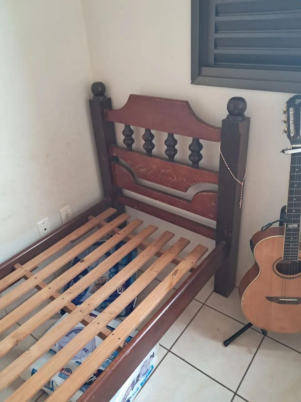 Cama de Solteiro de Madeira Maciça - Foto 2