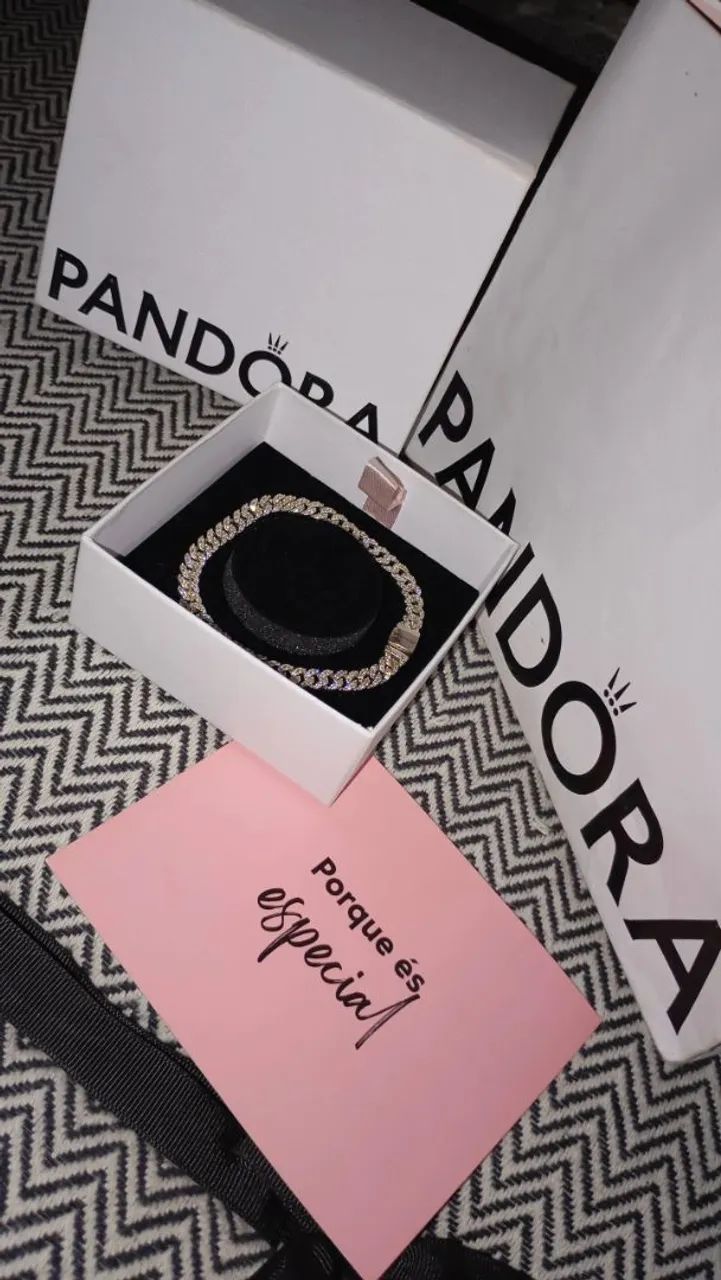 Pandora Timeless Pavé Cuban Chain Bracelet - Foto 3
