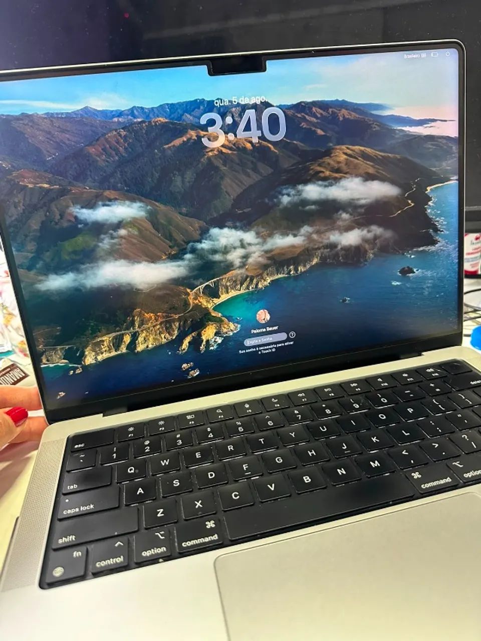 MacBook Pro 14 M1 Pro 16GB 1TB Prata 2021 - Bateria 94% - Foto 3