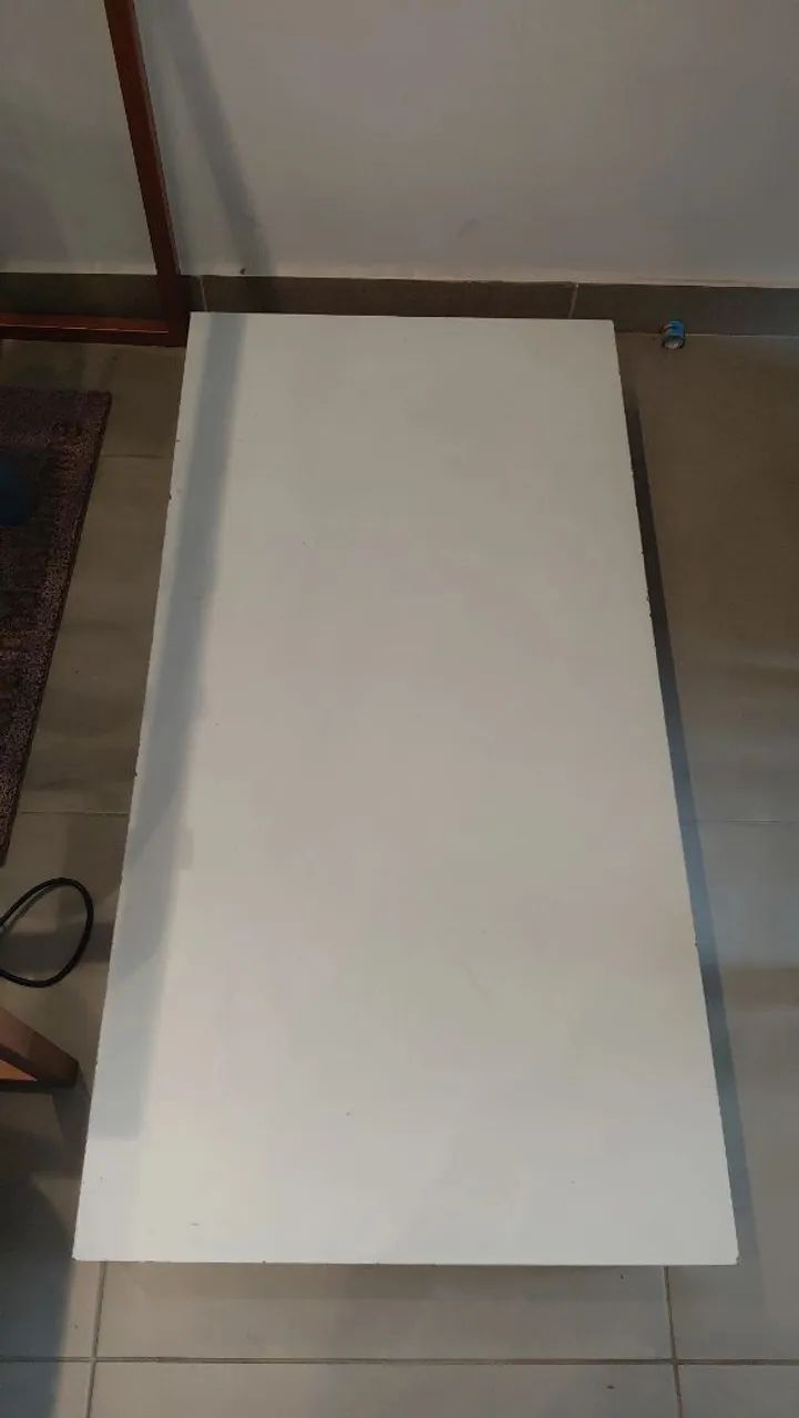 Base Tablado Para Manequim Vitrine MDF Branco 60x170cm - Foto 2