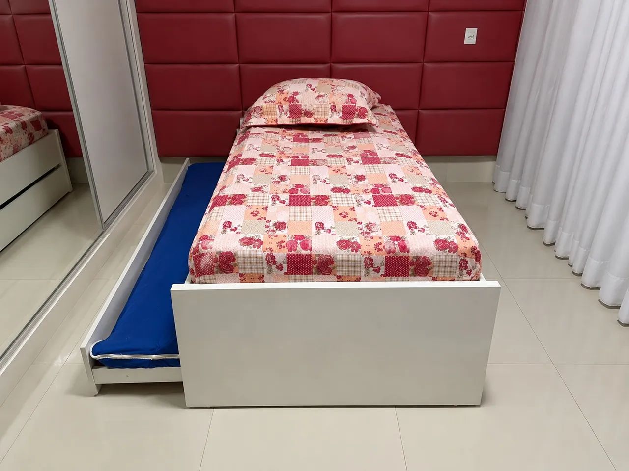 CAMA BOX DE SOLTEIRO COM CAMA AUXILIAR RETRÁTIL - Foto 2