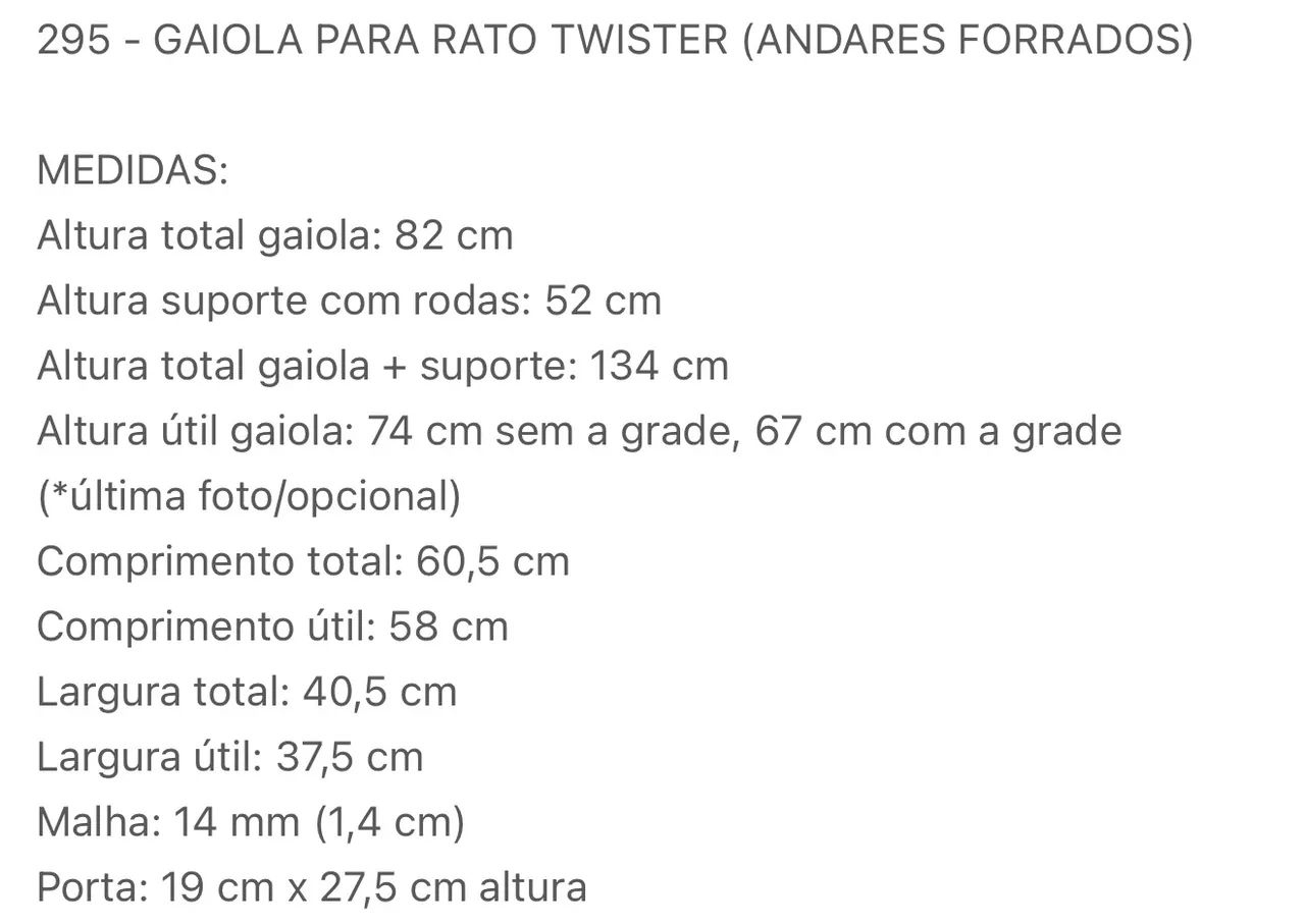 Gaiola grande com rodinhas  - Foto 3
