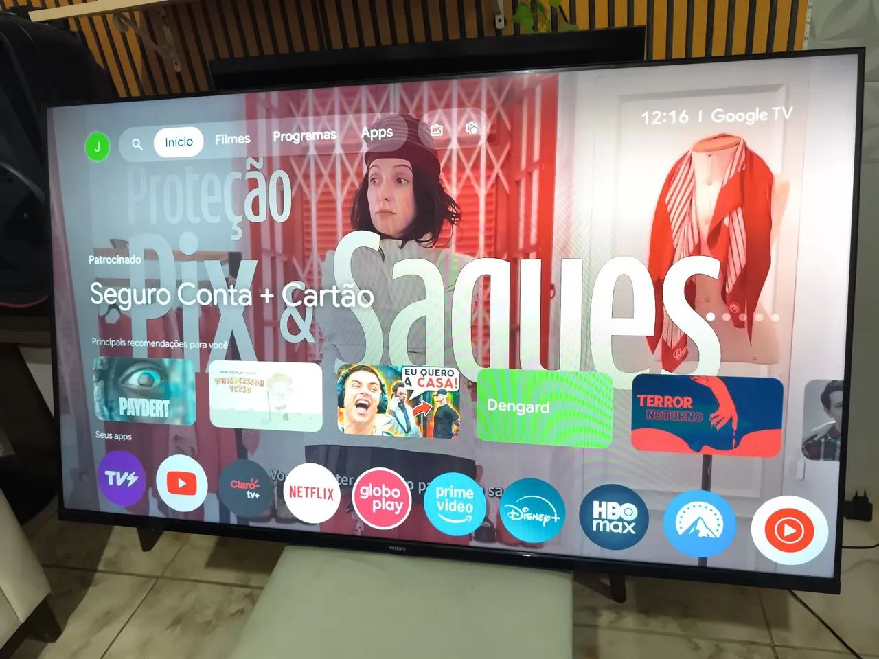 TV SMART 50 PHILIPS ANDROID 4K ,, NOTA FISCAL  - Foto 3
