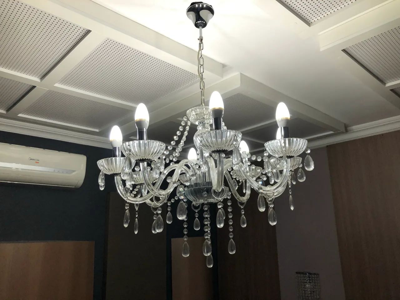 Lustre Cristal 8 braços 