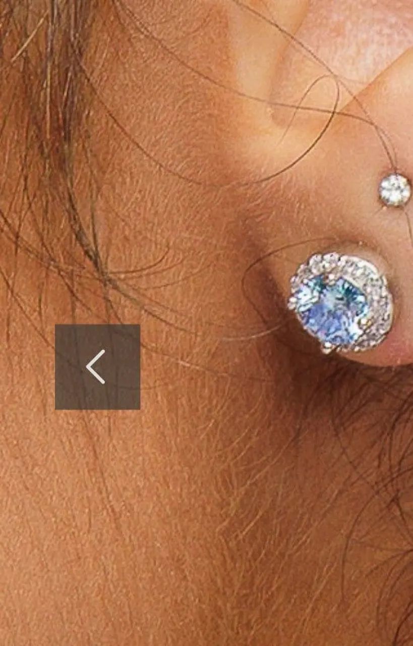 Conjunto Moissanite colorido Azul - Foto 5