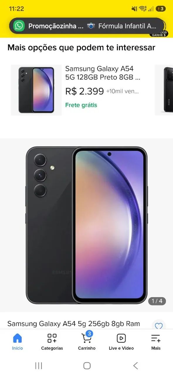 VENDO A 54 256 GIGAS