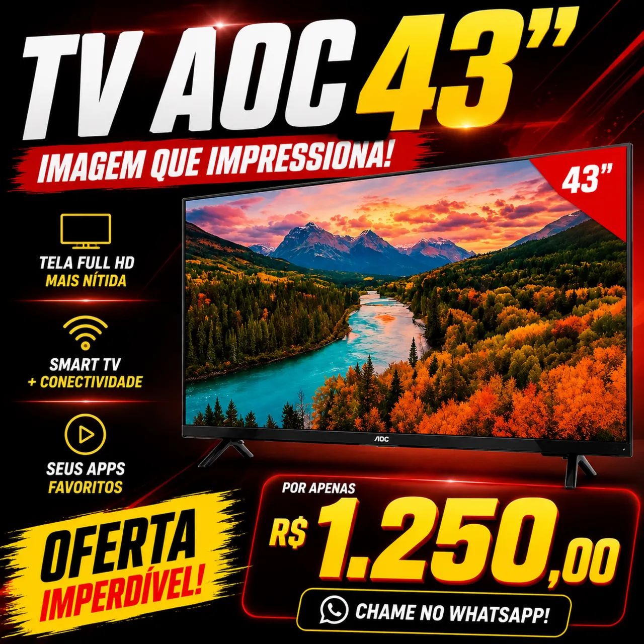 TV AOC 43 POLEGADAS 