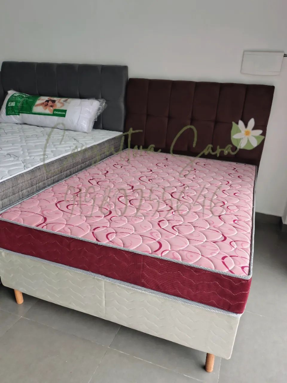 CAMA BOX CASAL MOLAS ENSACADAS DISPONÍVEL À PRONTA-ENTREGA 